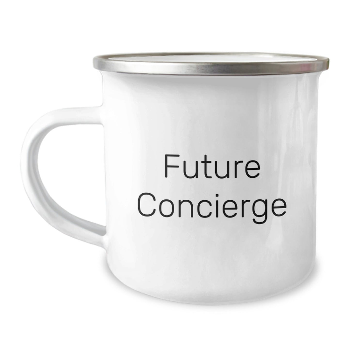 Funny Camping Mug Gifts from Friends to Concierge Team Members, Future Concierge Inspirational Mugs for Men Women Coworkers Family - Image 1