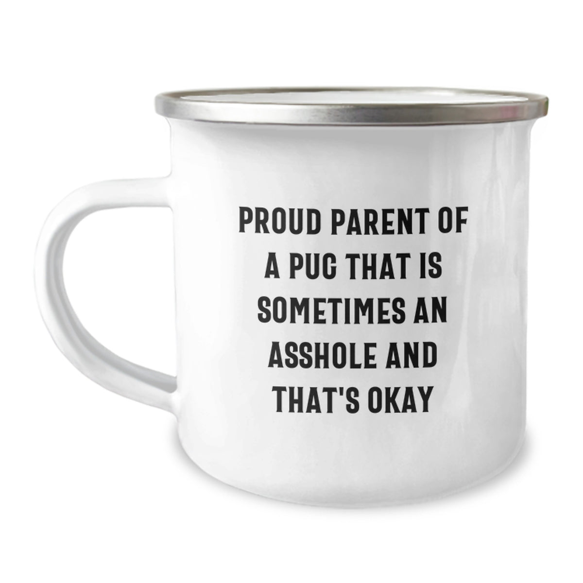 Pug Dog Gifts for Men, Funny Camping Mug, Proud Parent, Graduation Unique Gifts from Family - Image 1