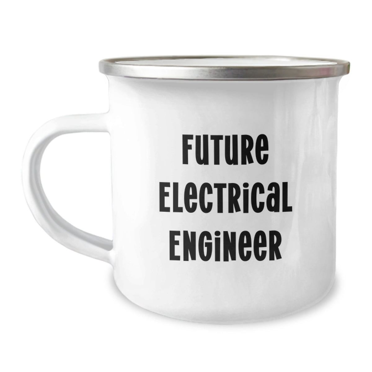Funny Inspirational Gifts from Friends for Electrical Engineer Birthday Unique Gifts - Future Electrical Engineer Camping Mug for Him, Stainless Steel, 12 oz - Image 1