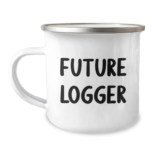 Funny Logger Gifts from Friends, Unique Camping Mug for Future Loggers' Birthday, 'You're a Cut Above the Rest' Quote - Image 1