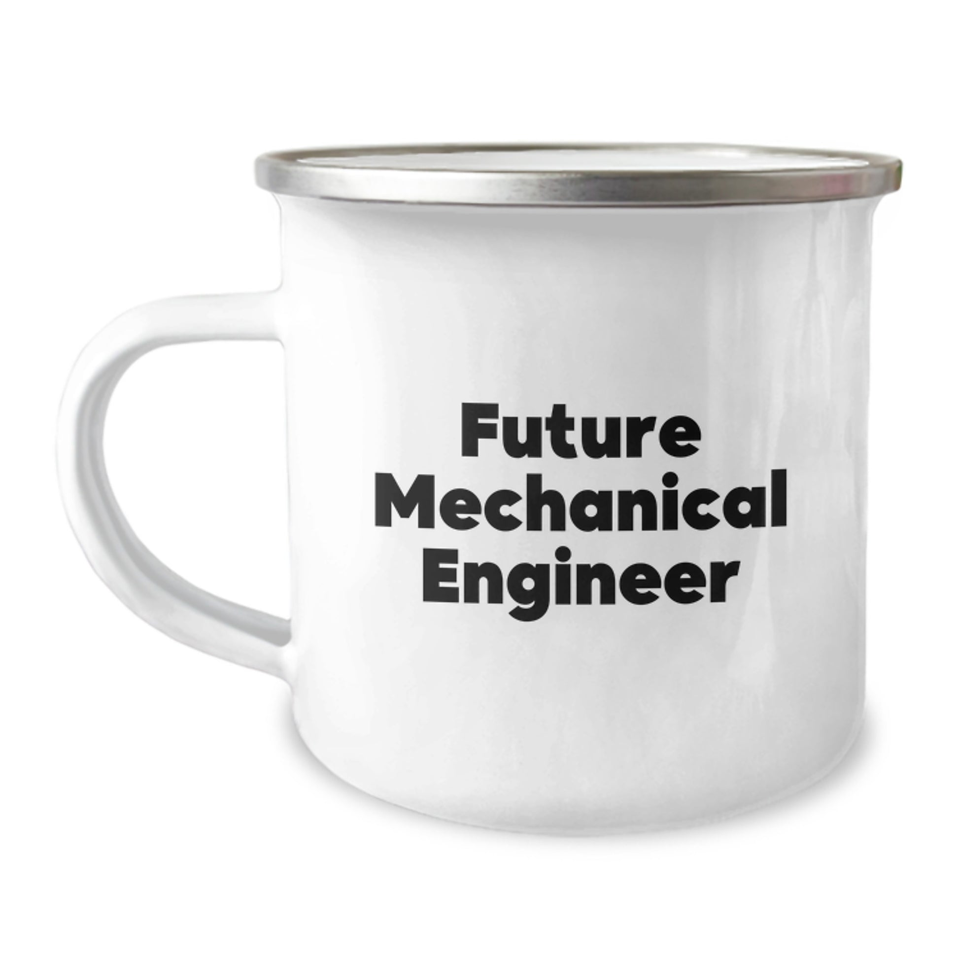 Mechanical Engineer Gifts for Men, Funny Future Mechanical Engineer Quote, Birthday Unique Gifts from Friends, 12 oz Camping Mug - Image 1
