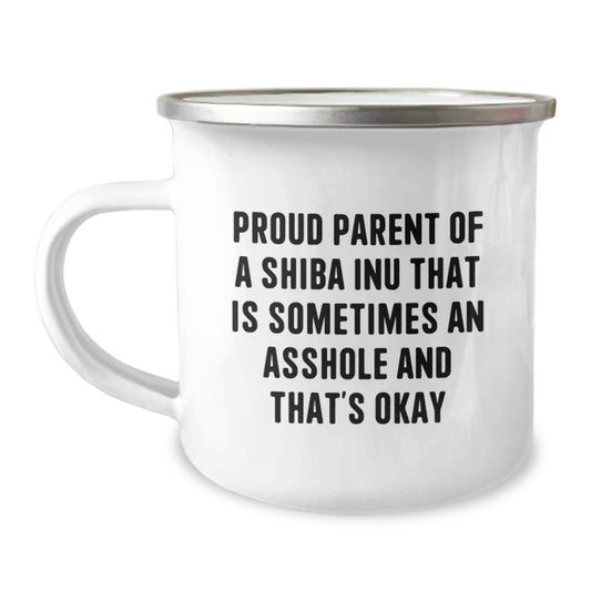 Shiba Inu Dog Lover Gifts from Family - Funny Camping Mug for Friends - Proud Parent Shiba Inu Graduation Unique - Image 1