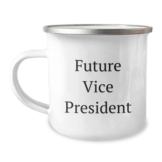 Funny Vice President Quotes Gifts for Men, Women, or Friends - Camping Mug for Birthday Celebrations, 'You're a Future Vice President' Printed on Stainless Steel with Enamel Finish - Image 1