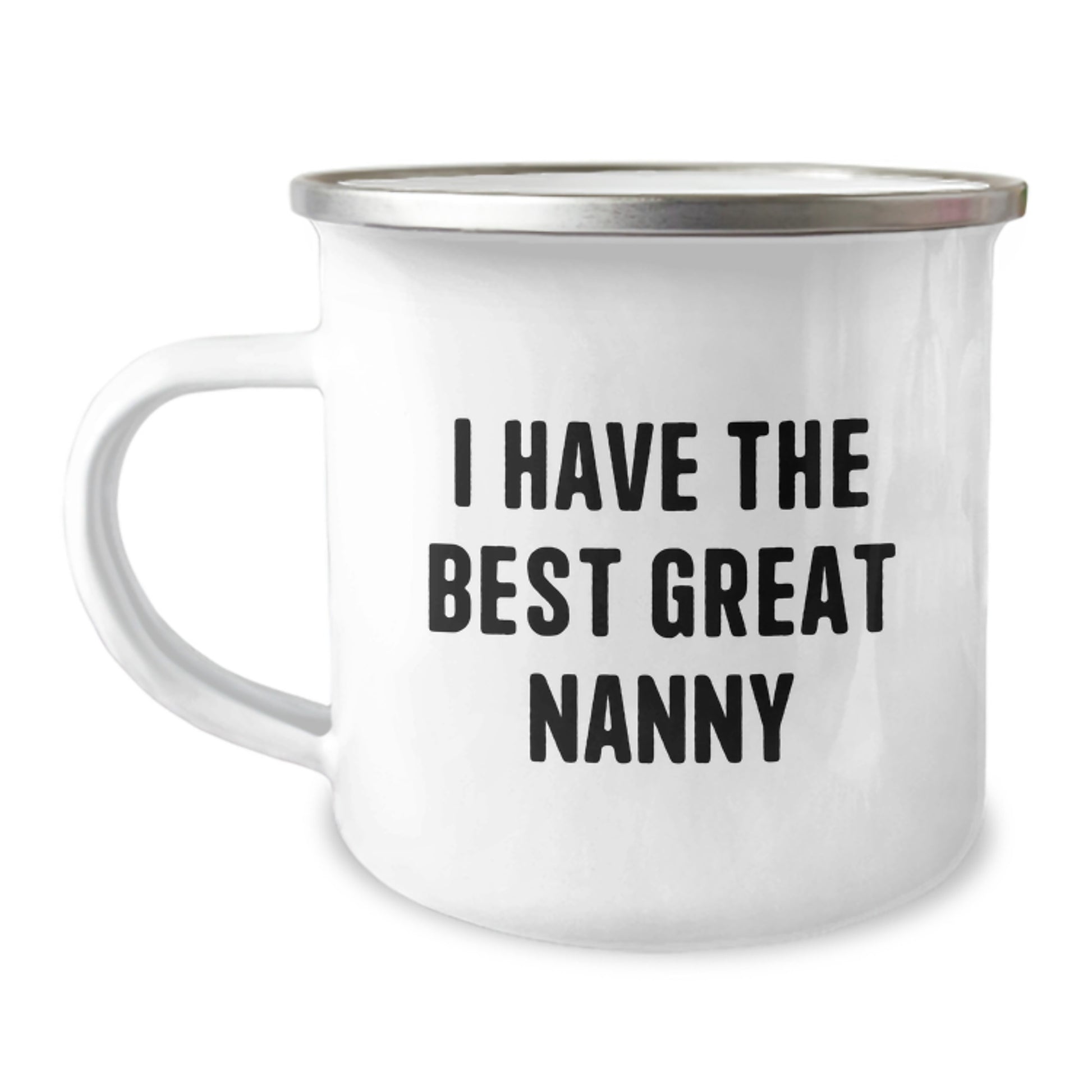 Funny Nanny Gifts from Family - Valentine's Unique Nanny Camping Mug - I Have The Best Great Nanny - Image 1