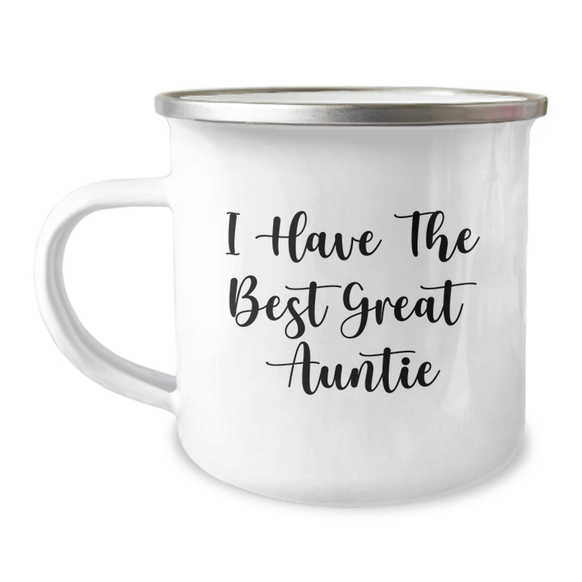 Funny Gifts from Men to Aunties for Valentine's - I Have The Best Great Auntie Stainless Steel Camping Mug - Image 1