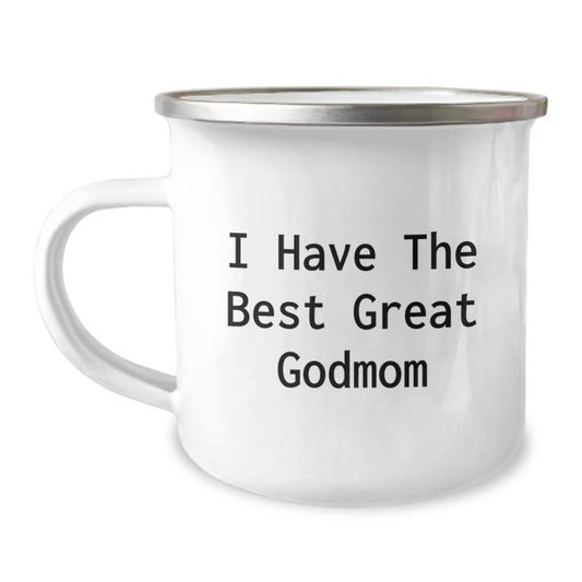 Funny Godmom Gifts for Graduation Unique - I Have The Best Great Godmom Camping Mug from Family - Image 1