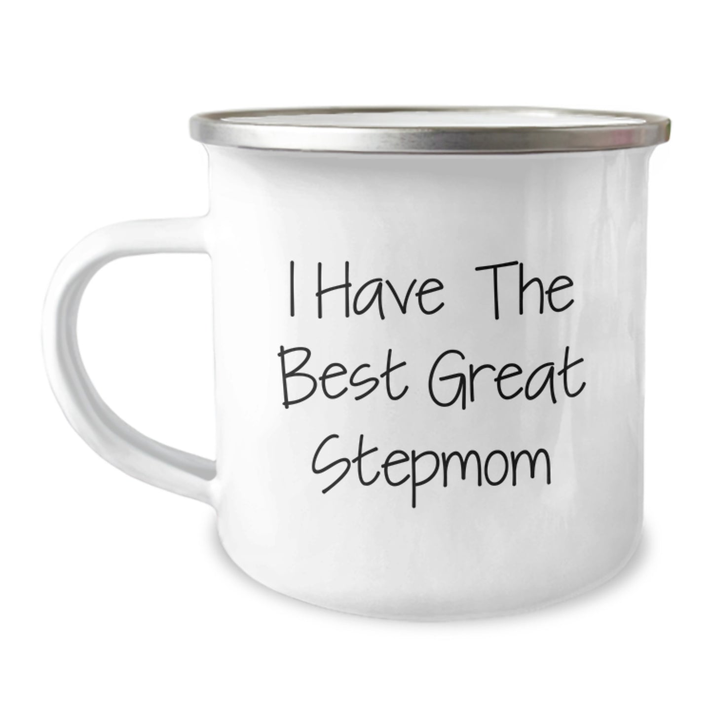 Funny Stepmom Gifts from Family, Great Stepmom Camping Mug for Stepmom on Graduation Day, I Have The Best Great Stepmom - Image 1