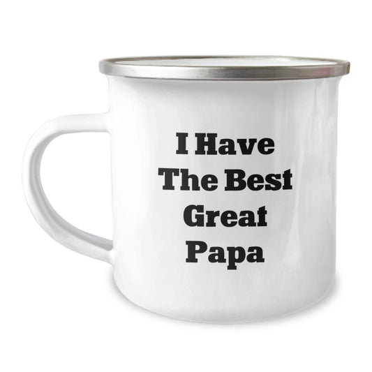 Funny Papa Gifts for Men, Great Papa Camping Mug Gift Ideas for Papa, I Have The Best Great Papa Father's Day Unique Gifts from Men - Image 1