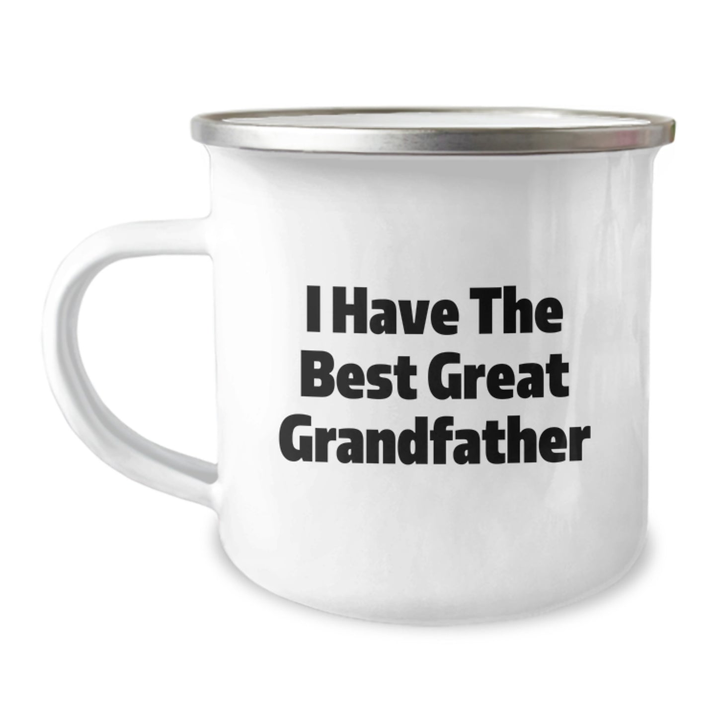 Funny Grandfather Camping Mug Gifts from Family - Valentine's Unique - 'I Have The Best Great Grandfather' Mug - Image 1