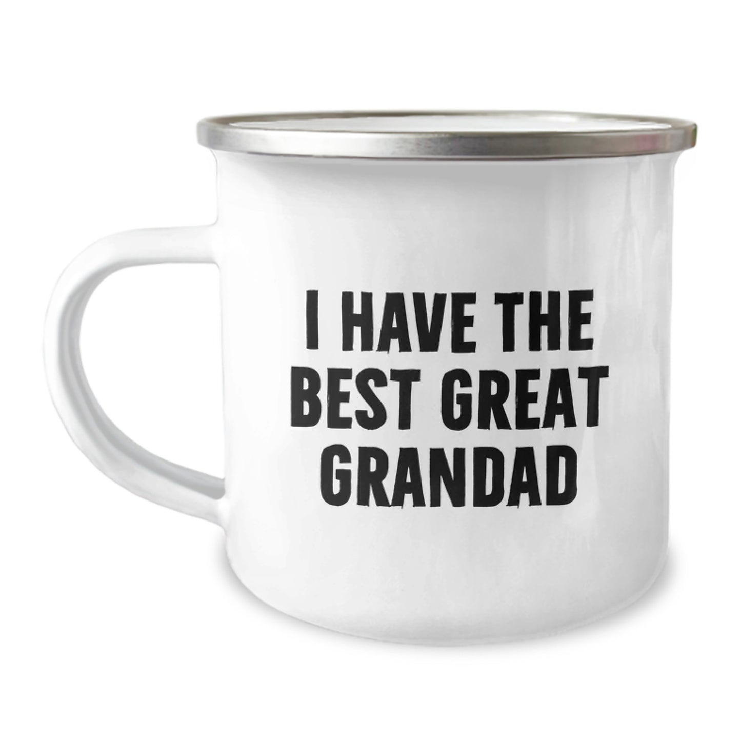 Funny Grandad Camping Mug Gifts from Men to Great Grandad on Valentine's, I Have The Best Great Grandad, Great Grandad Mug - Image 1