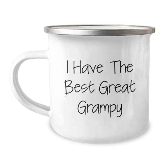 Funny Grampy Gifts for Men, Unique Camping Mug with I Have The Best Great Grampy Quote, Gifts from Grandma to Grampy on Mother's Day - Image 1