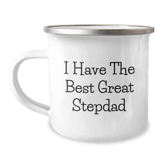 Funny Great Stepdad Gifts from Men to Stepdad on Mother's Day Camping Mug - Image 1
