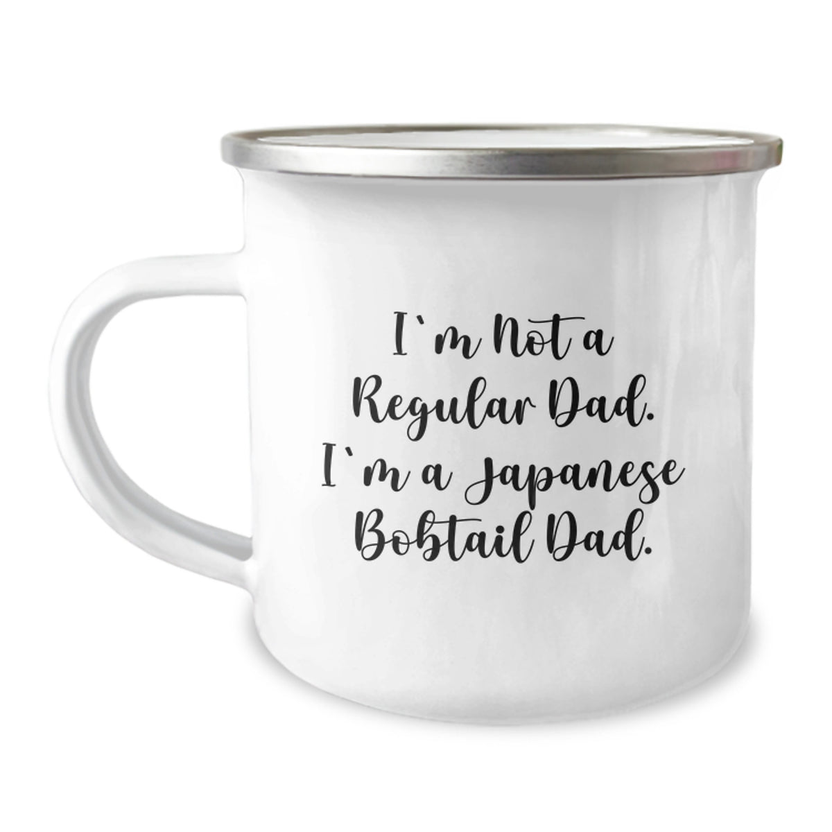 Funny Japanese Bobtail Cat Camping Mug Gifts from Dad to Japanese Bobtail Cat Lover - I'm Not A Regular Dad, I'm A Japanese Bobtail Dad - Christmas Unique Gifts - Image 1