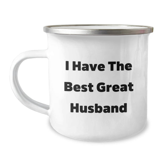 Funny Husband Camping Mug, Great Husband Gifts for Father's Day, Personalized Husband Quotes - Image 1