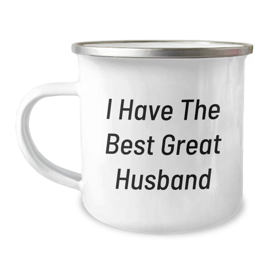 Funny Husband Gifts from Men - Camping Mug for Dad - Husband Appreciation Quote, Great Husband, Best Husband, Father's Day Unique Gifts - Image 1