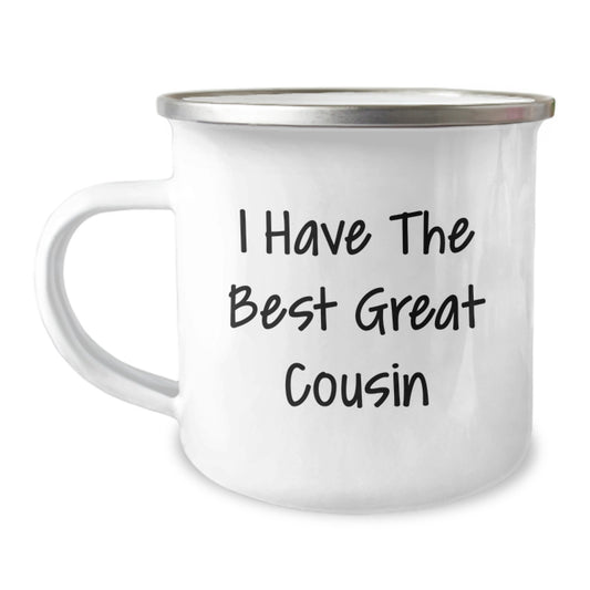 Funny Cousin Gifts from Men to Best Great Cousin, Valentine's Unique Camping Mug, I Have The Best Great Cousin Mug for Cousin - Image 1