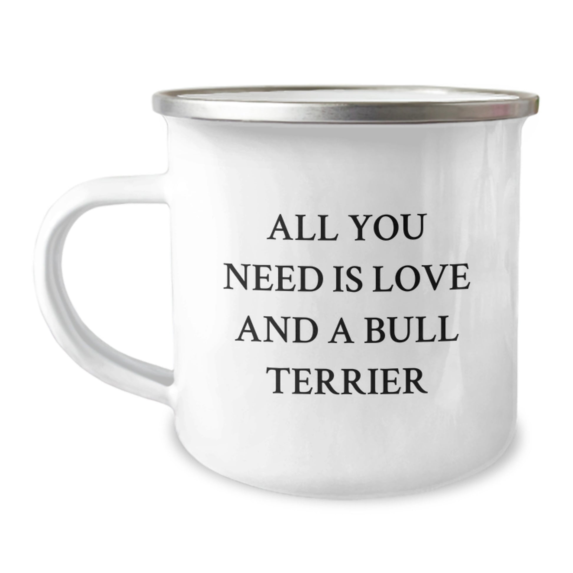 Funny Bull Terrier Dog Camping Mug Gifts from Friends for Birthday Unique Gifts - Image 1