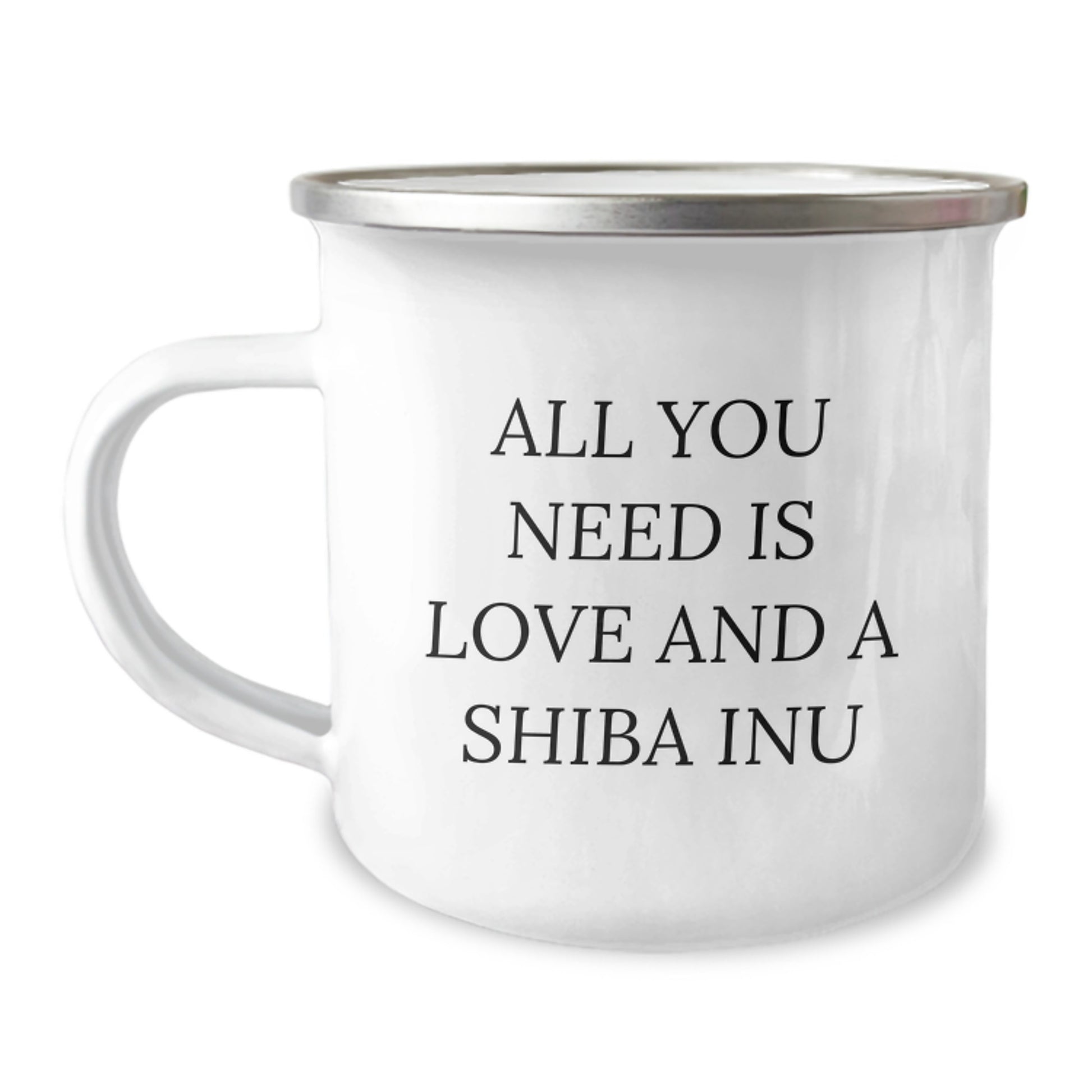 Funny Shiba Inu Dog Camping Mug Gifts from Friends for Christmas Love - Image 1