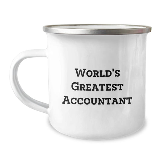 Funny Accountant Gift for Men - World's Greatest Accountant Camping Mug - Unique Graduation Gift for Accountant Friends - Image 1