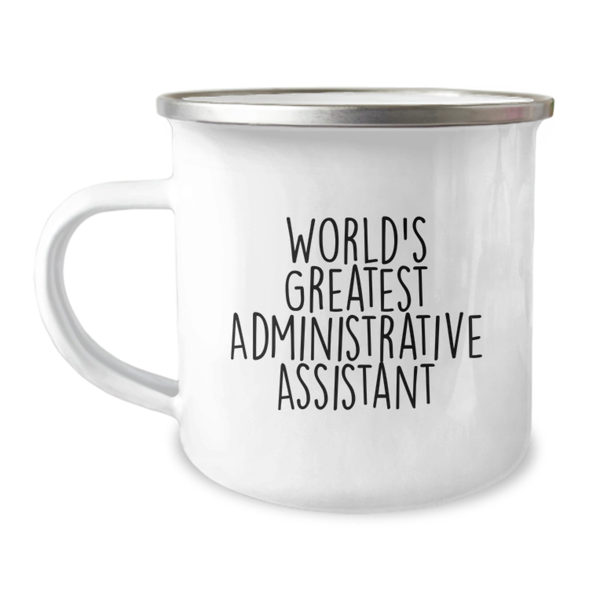 Funny World's Greatest Administrative Assistant Gifts from Family for Men - Camping Mug - Image 1