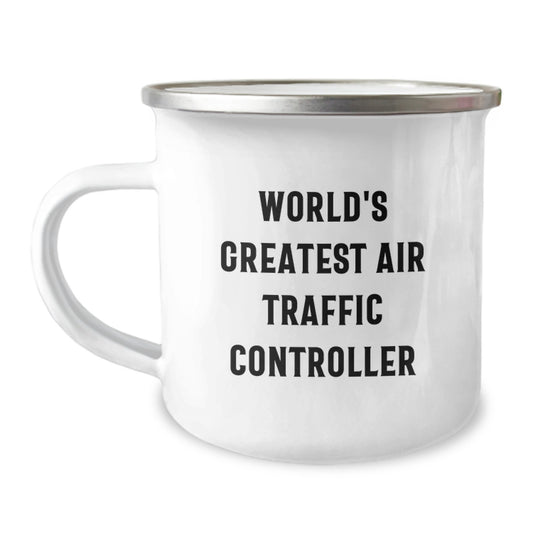 Funny World's Greatest Air Traffic Controller Gifts for Dad - Camping Mug for Air Traffic Controller Enthusiasts, Ideal Gift from Men to Father on Father's Day - Image 1