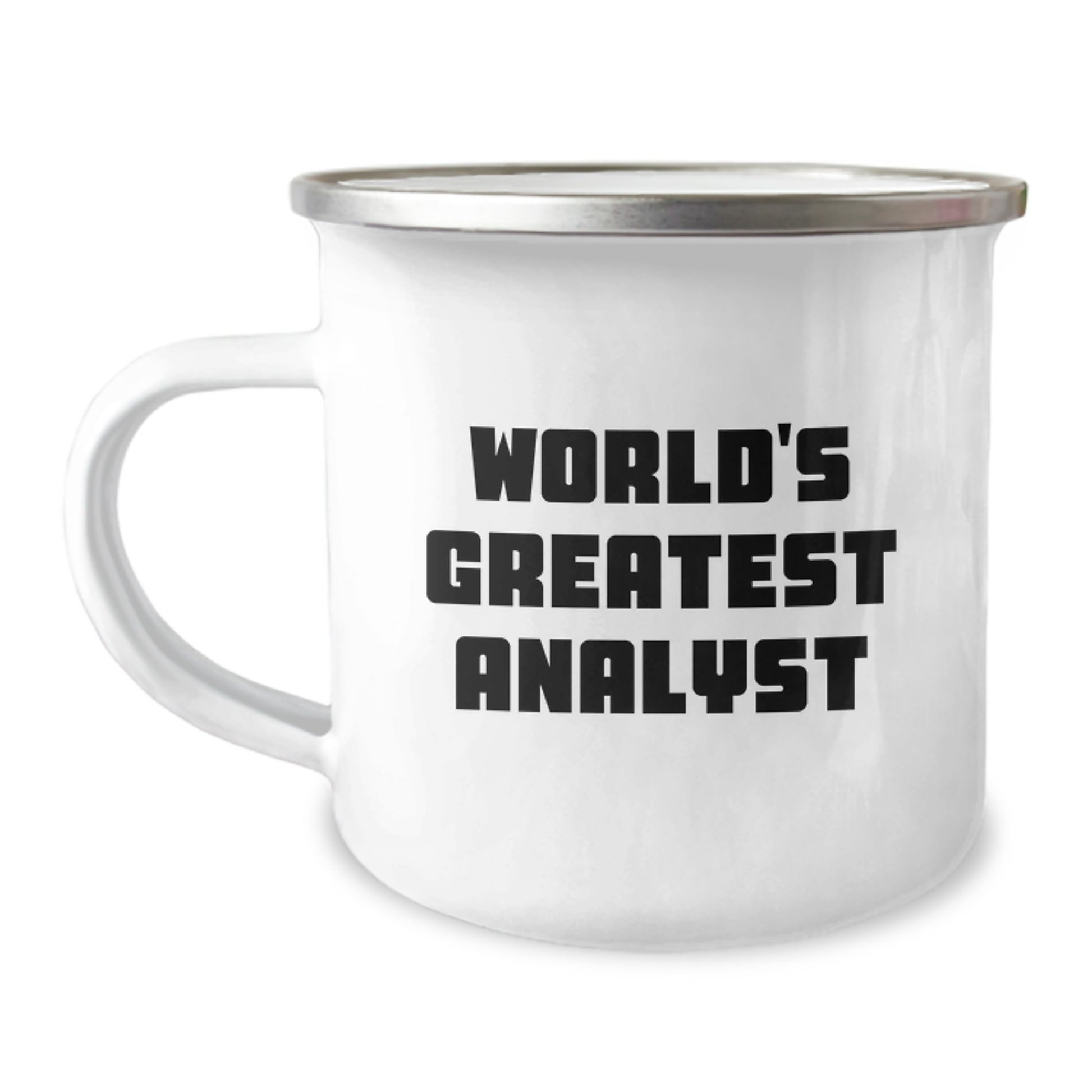 Analyst Camping Mug For Him World's Greatest Analyst Graduation Gift - Image 1
