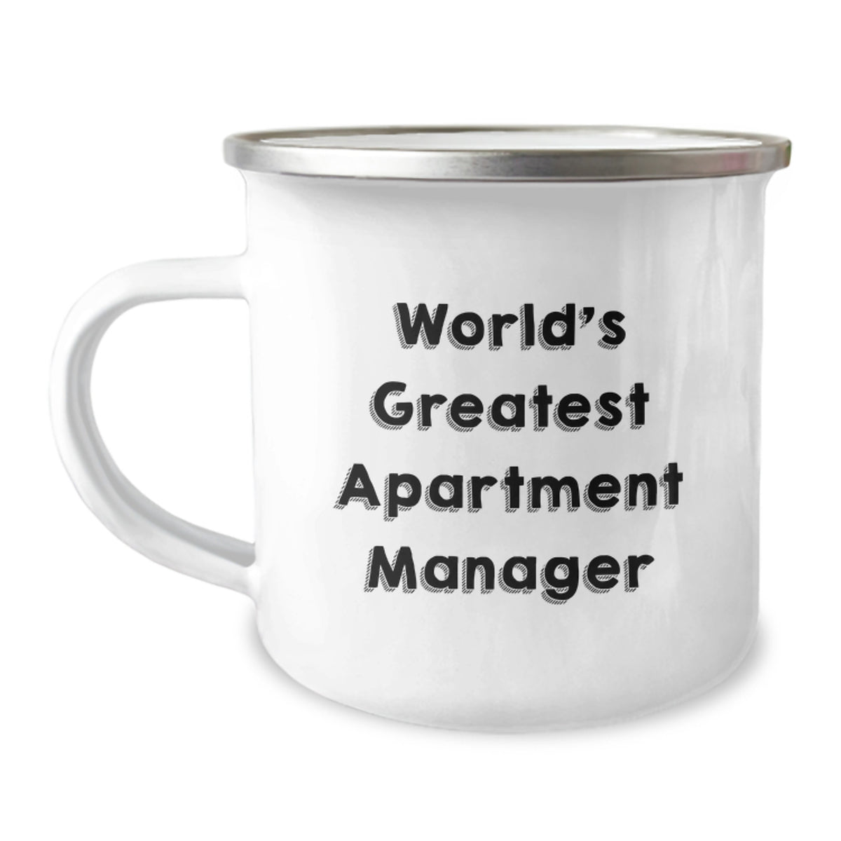 Funny Gifts from Men, Unique Gifts for Apartment Manager, World's Greatest Apartment Manager Camping Mug, Perfect for Father's Day - Image 1