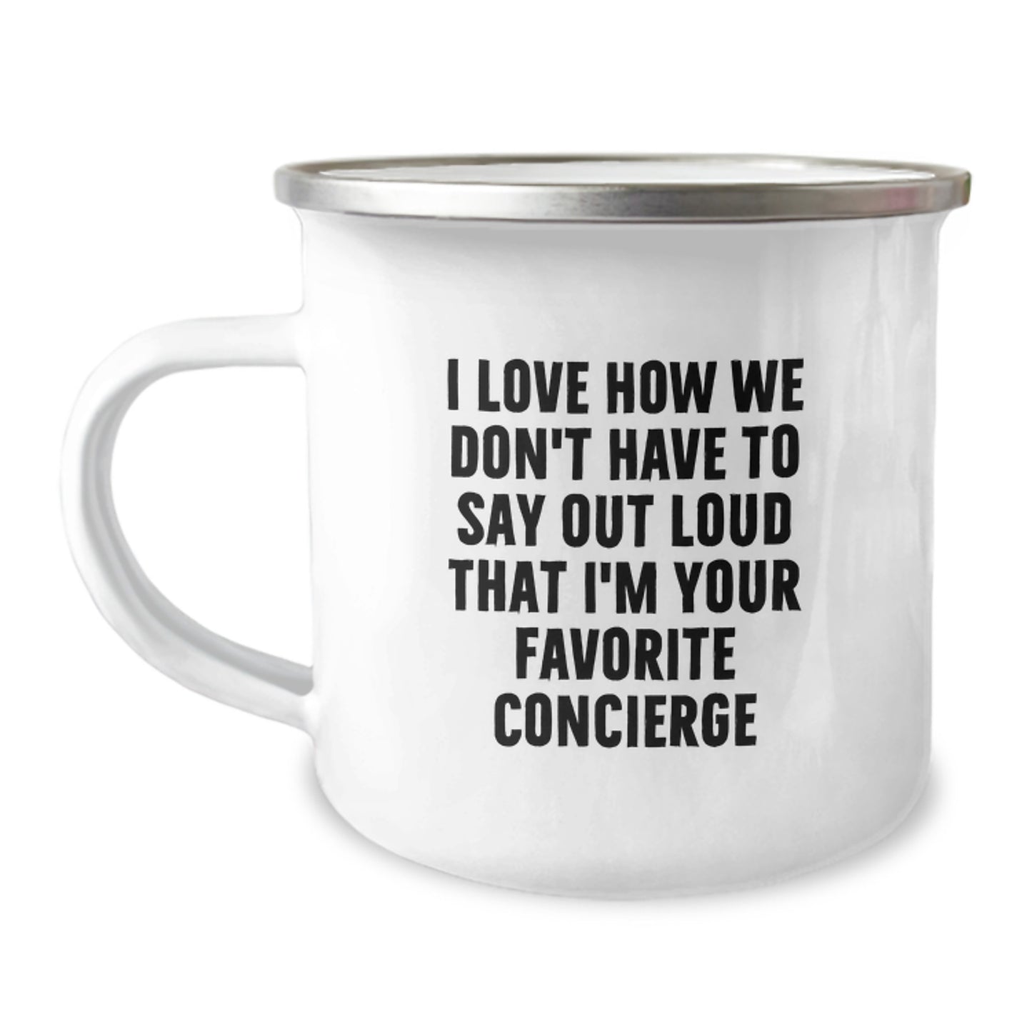 Funny Concierge Gifts from Friends for Favorite Camping Mug at Christmas - Image 1