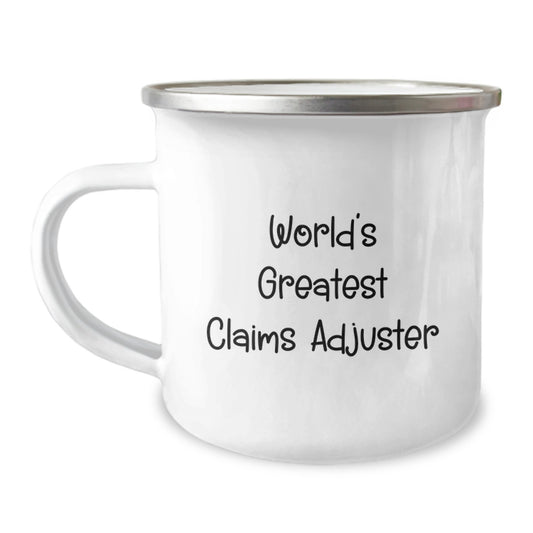 Funny Claims Adjuster Gifts from Friends - World's Greatest Claims Adjuster Birthday Unique Mugs for Claims Adjuster Lovers - Insulated Stainless Steel Camping Mug - Image 1