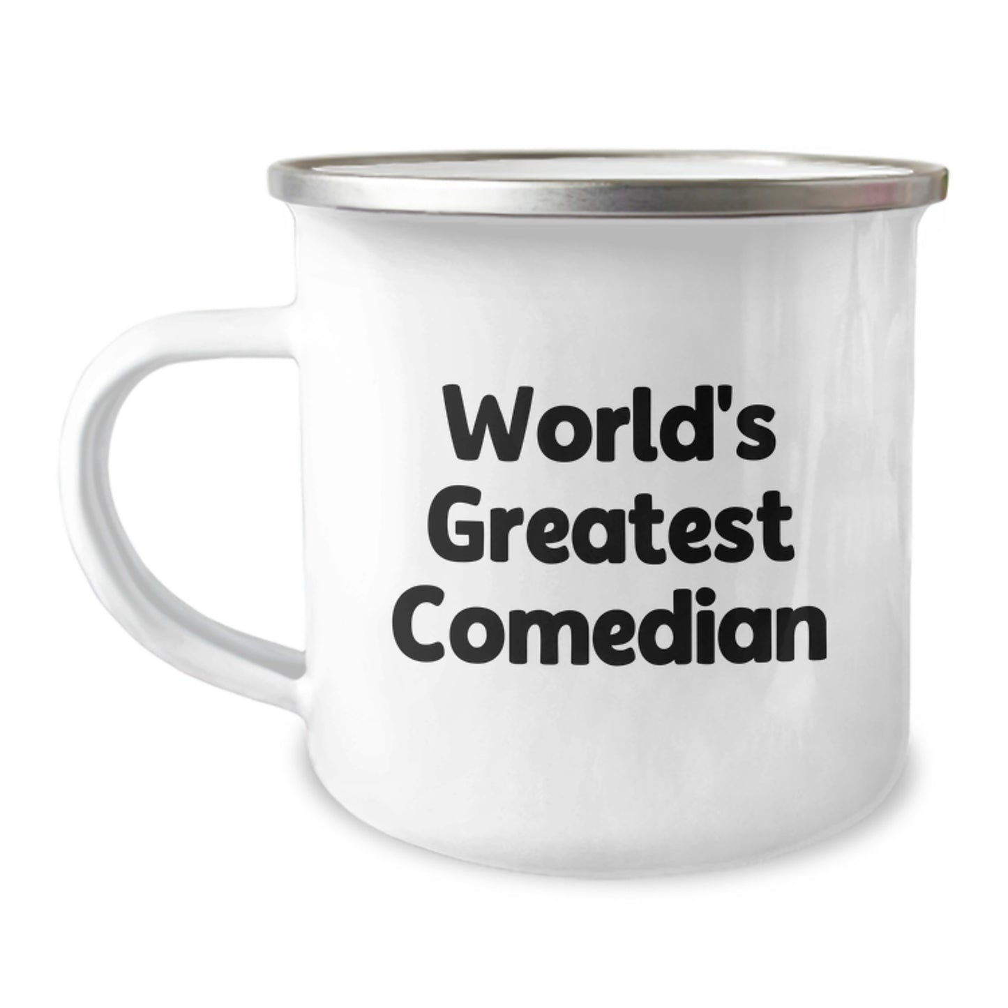 Funny Quotes Comedian Gifts from Friends, Graduation Unique Gifts for Comedian Men, World's Greatest Comedian Camping Mug - Image 1
