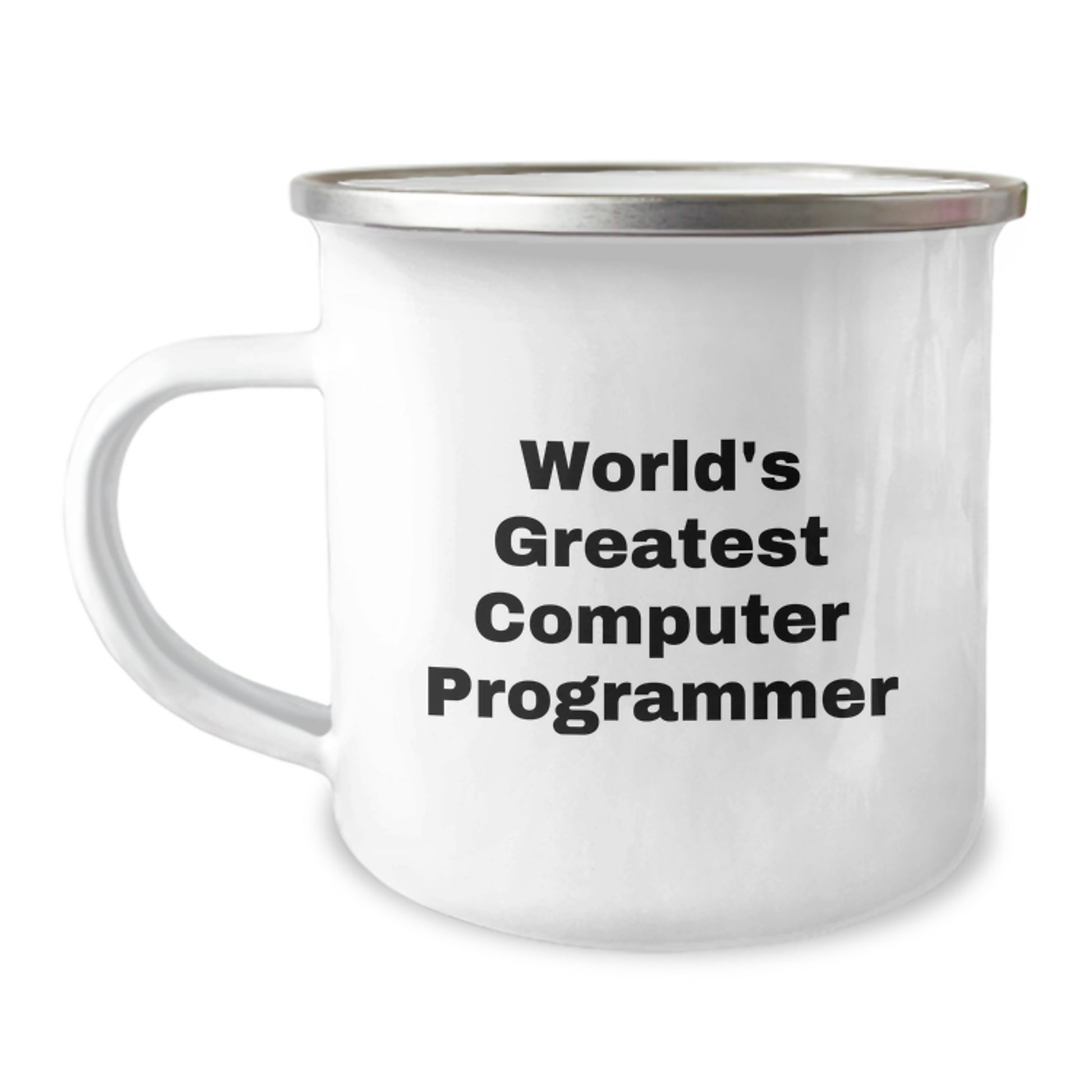 Funny Computer Programmer Gifts for Men from Friends - World's Greatest Computer Programmer Camping Mug - Unique Graduation - Image 1