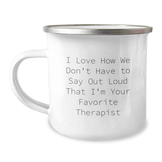 Funny Therapist Gifts for Graduation - Gifts from Men or Women to Favorite Therapist Camping Mug - Image 1