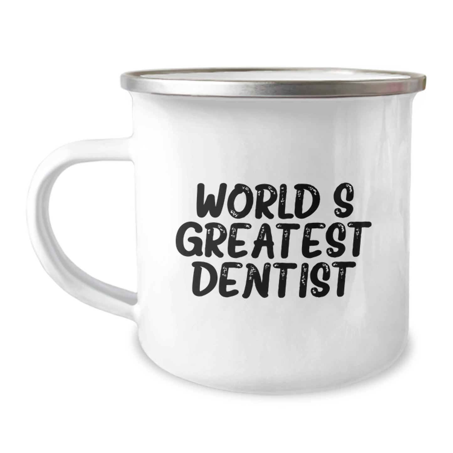 Funny Dentist Gifts for Men Friends from Men Graduation Unique Gifts, World's Greatest Dentist Quote on Camping Mug, Perfect for Dentist Coworkers Family Members - Image 1