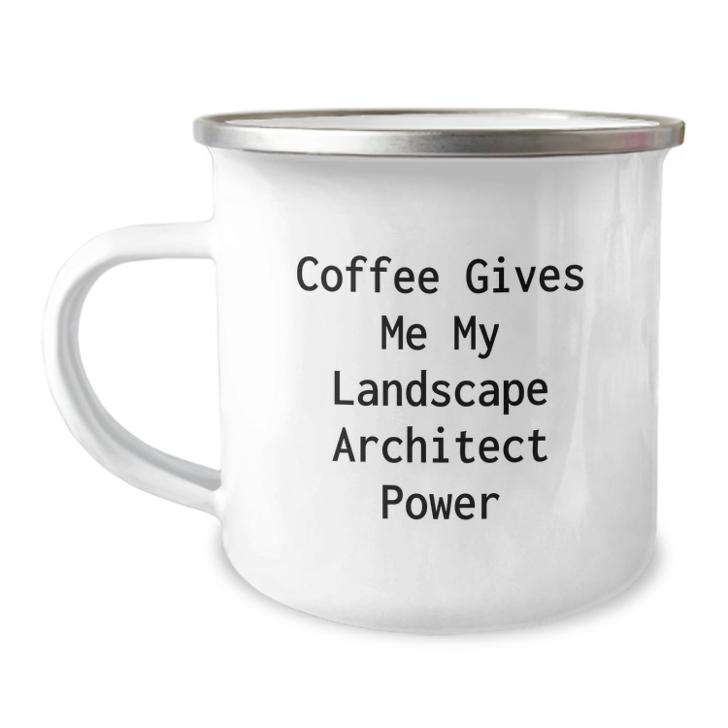 Funny Landscape Architect Unique Gifts for Men and Women, Coffee Gives Me My Landscape Architect Power, Camping Mug for Christmas - Image 1