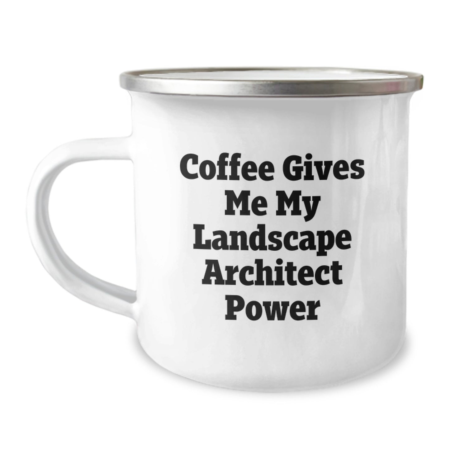 Funny Landscape Architect Gifts from Friends for Men Camping Mug Coffee Gives Me My Landscape Architect Power - Image 1