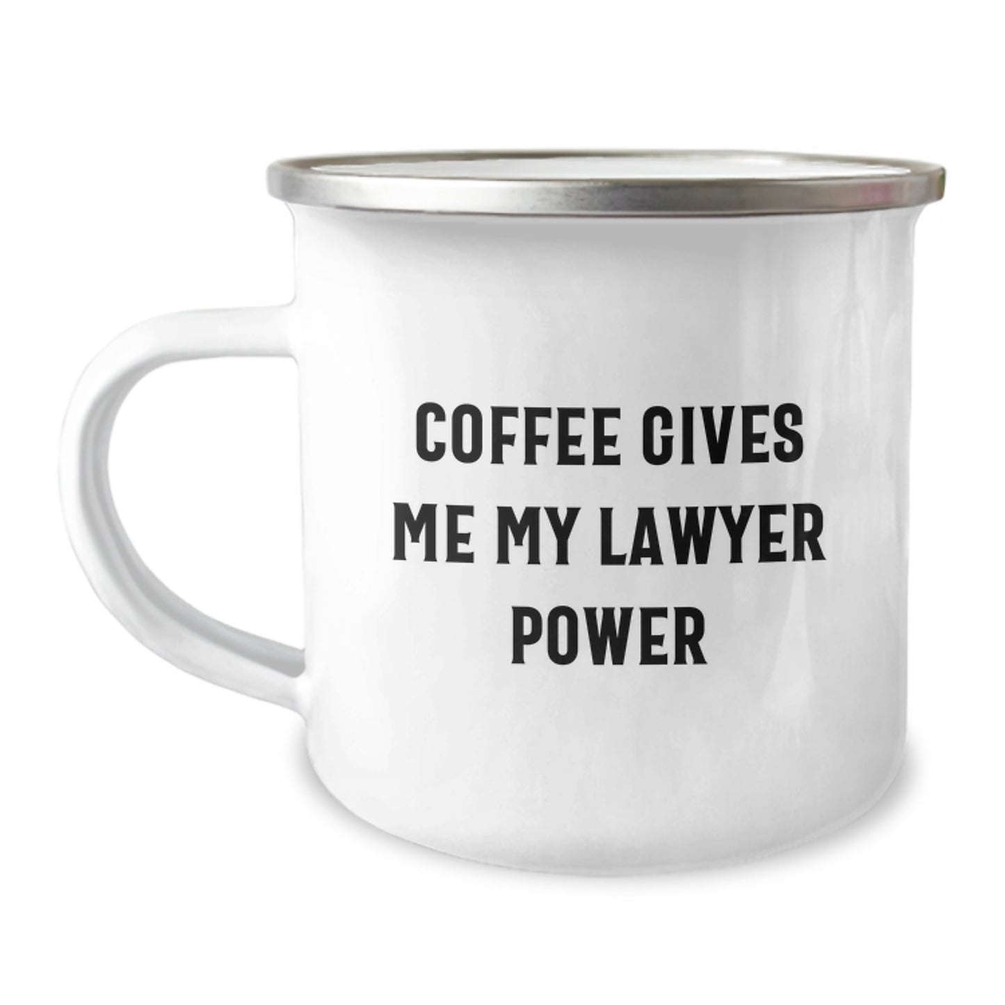 Funny Lawyer Gifts for Men from Friends - Coffee Gives Me My Lawyer Power - Image 1