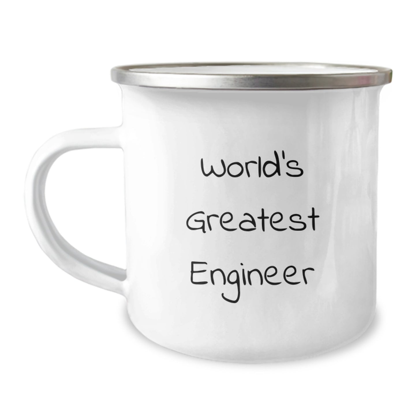 Gifts from Engineer Friends for Christmas Unique - World's Greatest Engineer Funny Quote Camping Mug - Image 1
