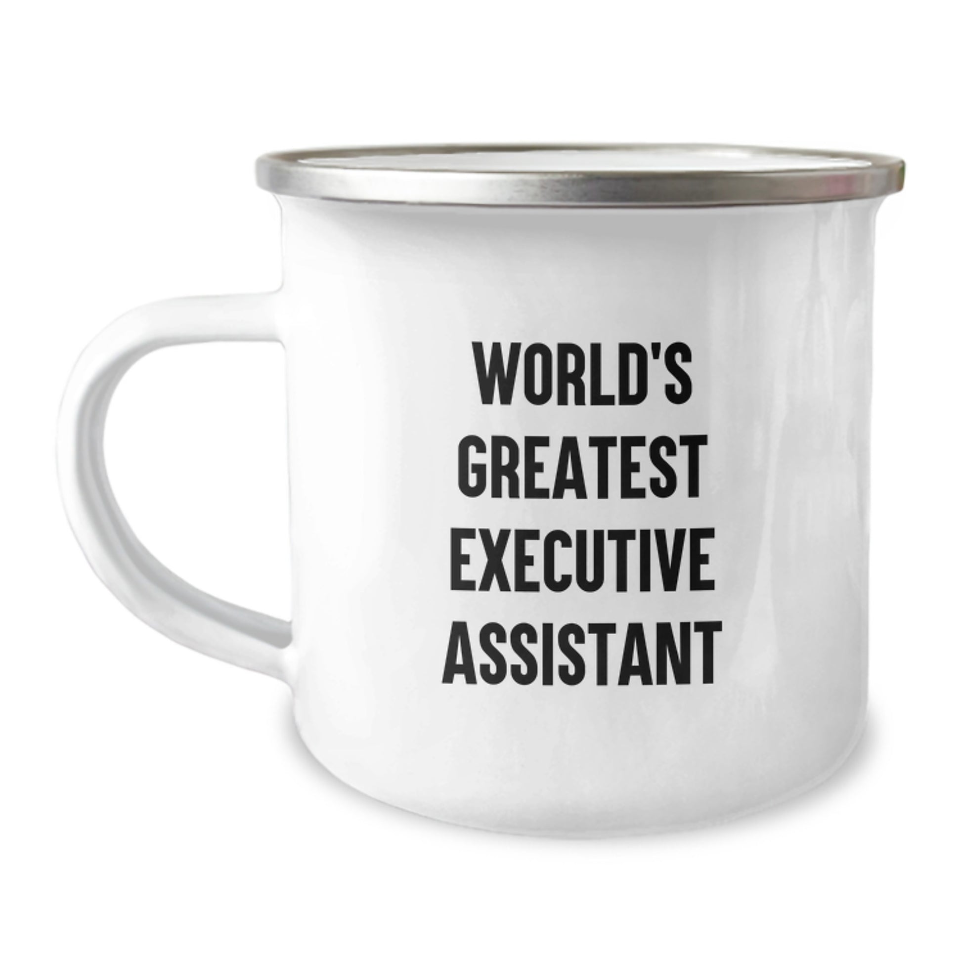 Funny Executive Assistant Gifts from Friends for Men, World's Greatest Executive Assistant Camping Mug, Valentine's Unique Gifts - Image 1
