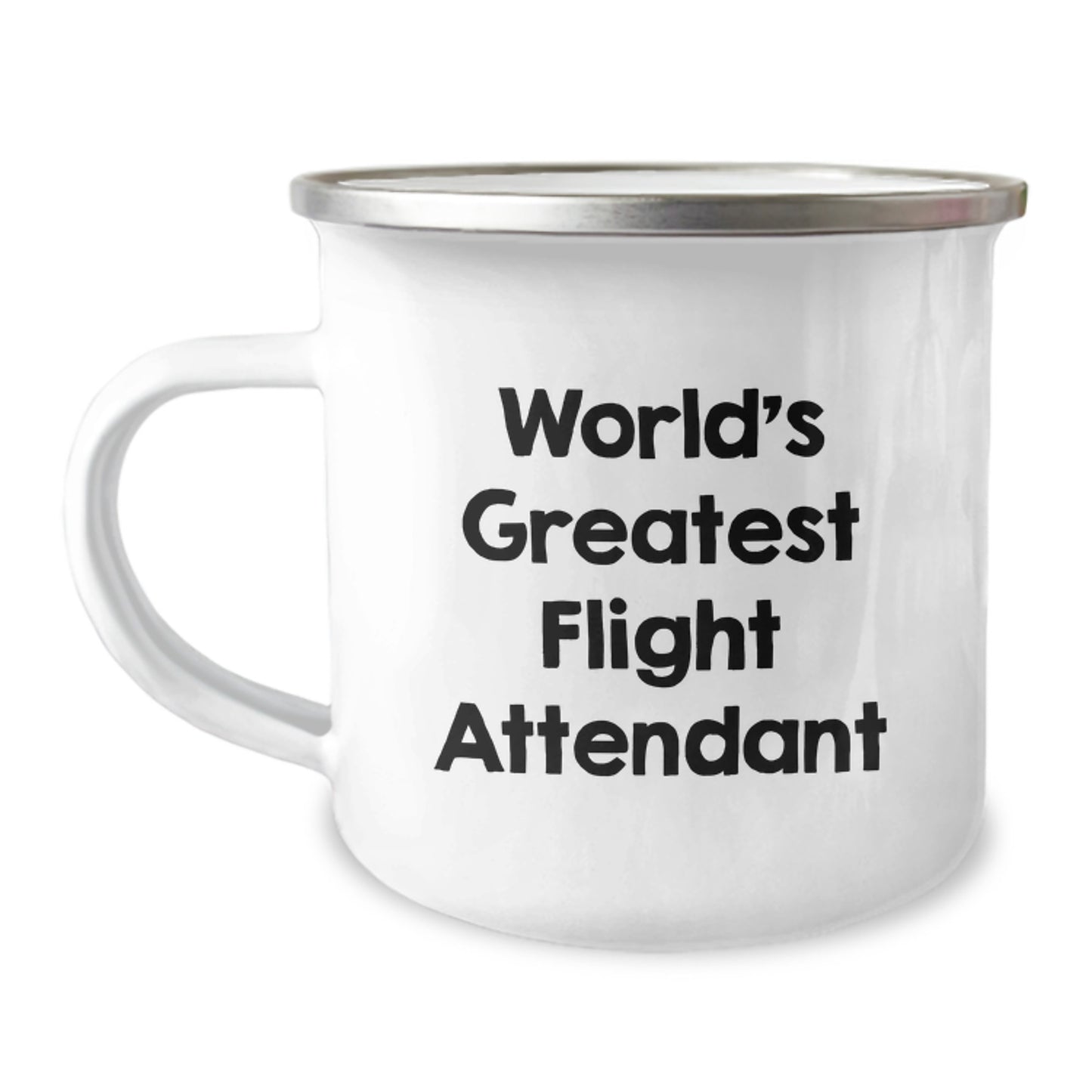 Funny Flight Attendant Gifts, World's Greatest Flight Attendant Mugs for Birthday, Stainless Steel Camping Mugs from Friends - Image 1