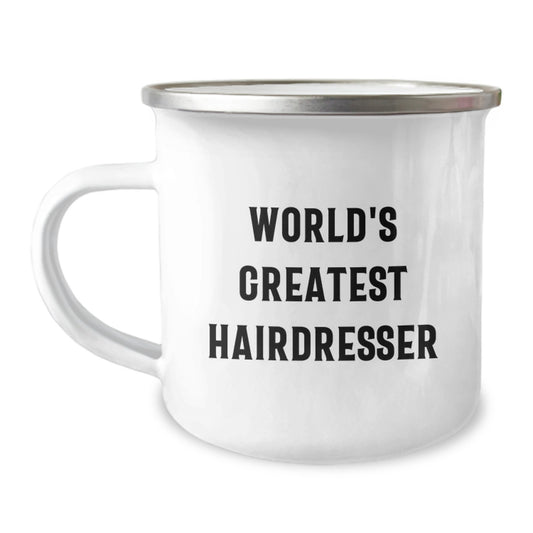 Funny Hairdresser Gifts from Friends for World's Greatest Hairdresser Christmas Unique Mugs - Image 1