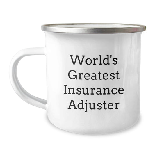 Insurance Adjuster Gifts for Men - World's Greatest Funny Camping Mug for Graduation Unique Gifts from Family to Insurance Adjuster Friends - Image 1