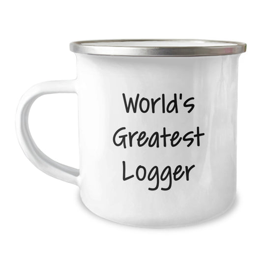 Funny Logger Gift, Valentine's Unique Gifts for Men, World's Greatest Logger Camping Mug, Logger Enthusiast Gifts from Men to Friends - Image 1
