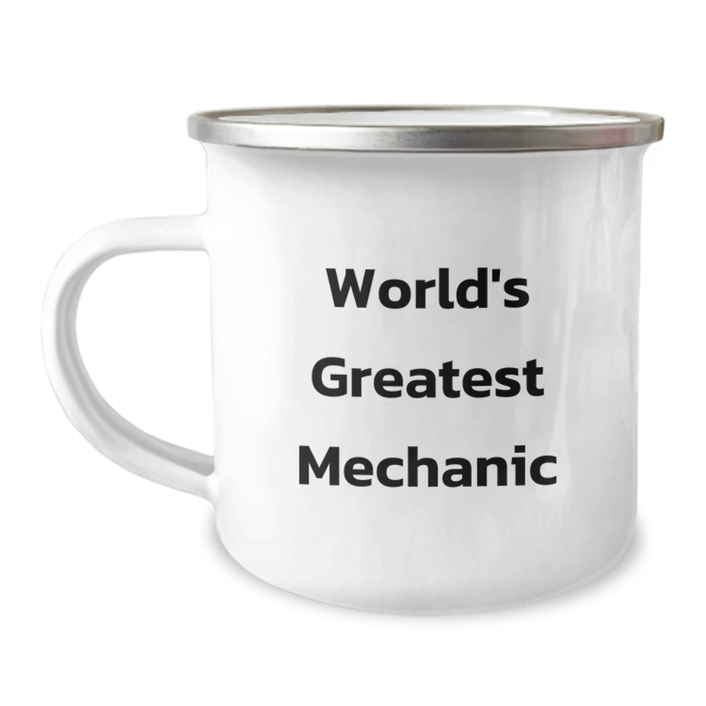 Funny Gifts from Friends for Mechanic Men, World's Greatest Mechanic Camping Mug for Graduation Unique Gifts, 12 oz Stainless Steel - Image 1