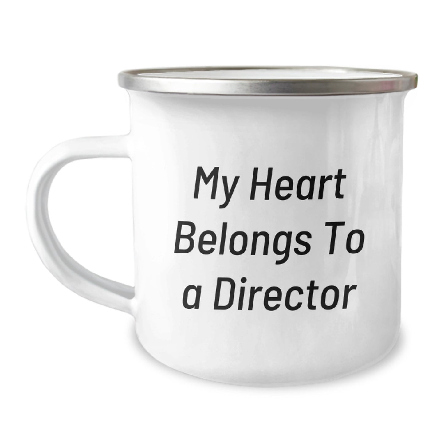 Funny Director Gifts from Friends to Director Graduation Unique Gifts - My Heart Belongs To A Director Camping Mug - Image 1