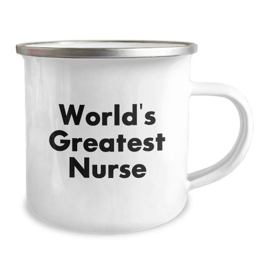 Funny World's Greatest Nurse Gifts for Her, Nurse Camping Mug Christmas Unique Gifts from Family to Friends - Image 2