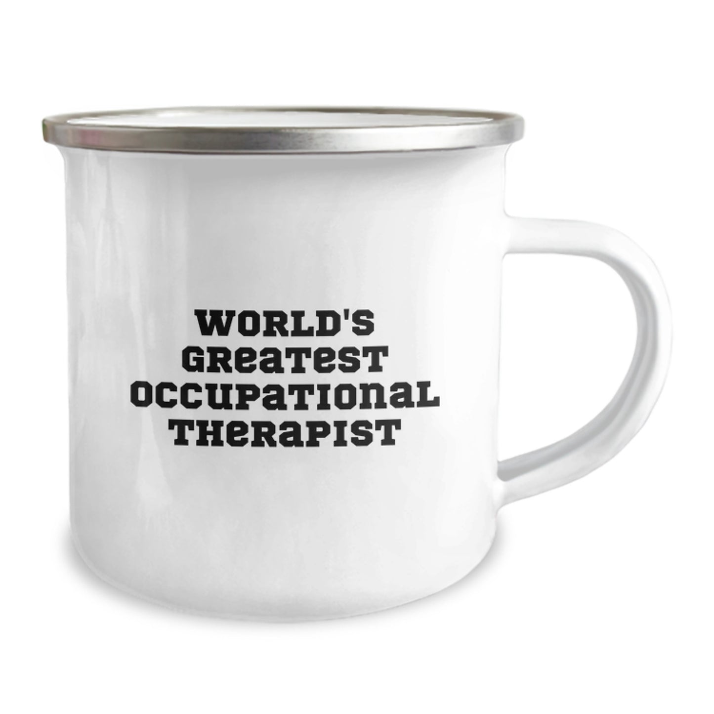 Funny Occupational Therapist Christmas Unique Gifts from Friends to World's Greatest Occupational Therapist Camping Mug - Image 2