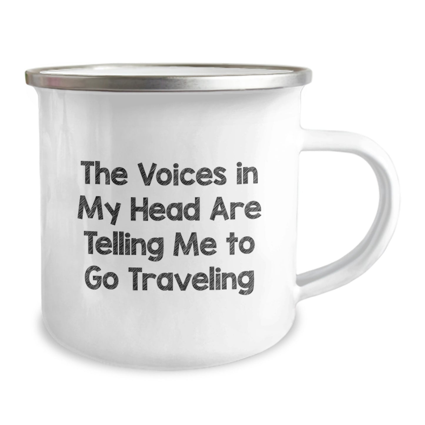 Funny Traveling Quotes Gifts from Friends for Camping Lovers - The Voices In My Head Are Telling Me To Go Traveling - Christmas Unique Gift Idea for Travel Enthusiasts - Image 2