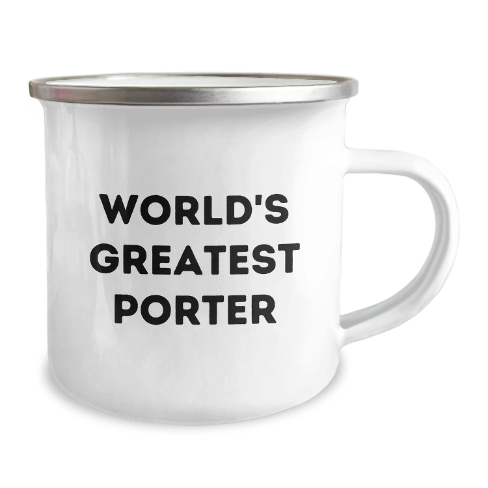 Funny Gifts from Friends for Porter Camping Mug, World's Greatest Porter Quote, Birthday Unique Gifts for Men - Image 2