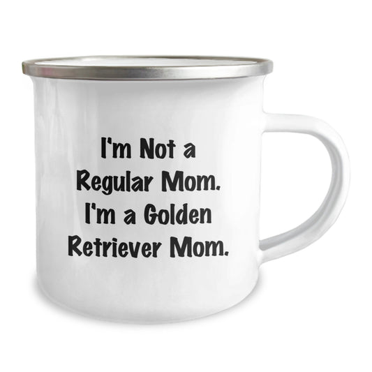 Funny Golden Retriever Dog Mom Camping Mug Gifts from Friends for Birthday Unique - Image 2