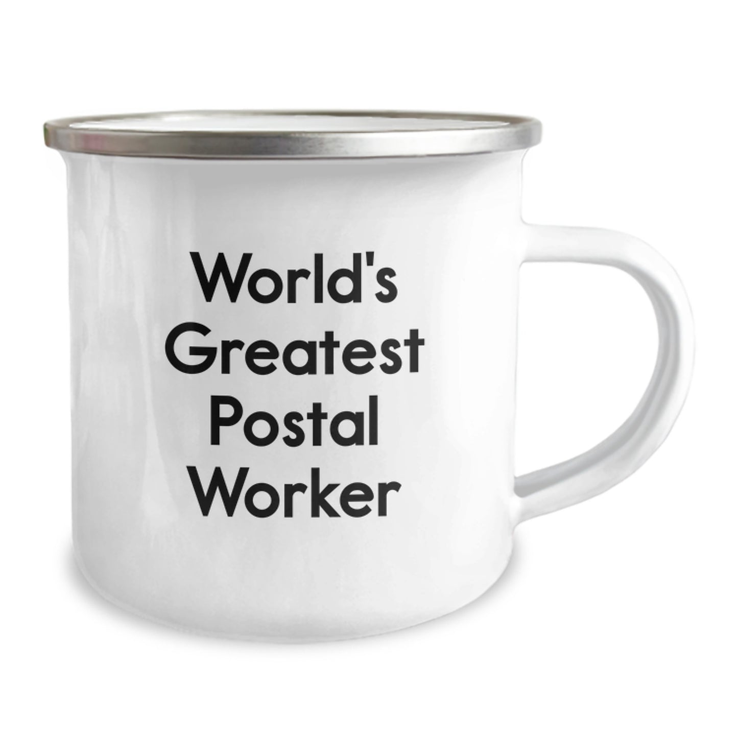 Gifts from Friends and Family for the World's Greatest Postal Worker Camping Mug with Funny Quote for Valentine's Unique Gifts - Image 2